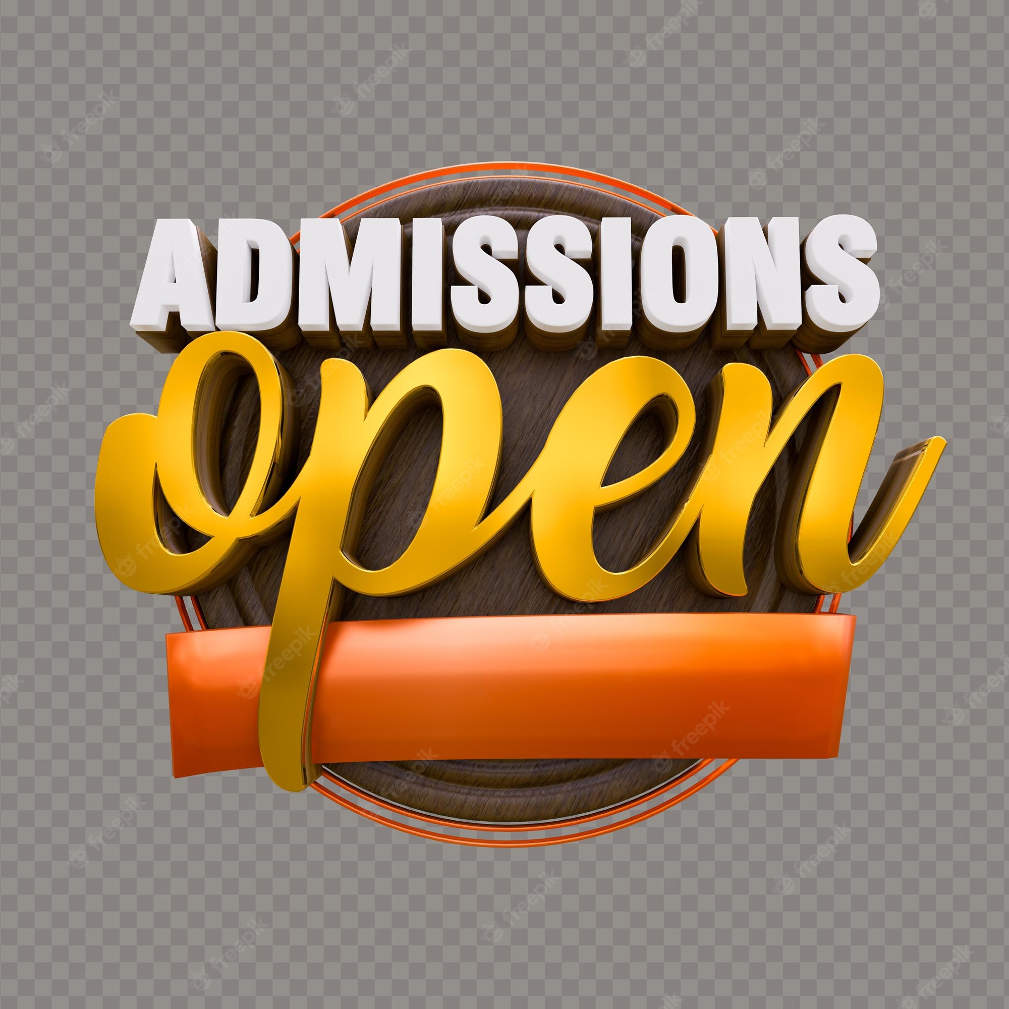 Admissions Open 